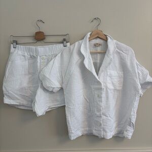 Madewell White Pajama Set